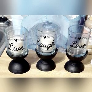 New candle votives set of 3